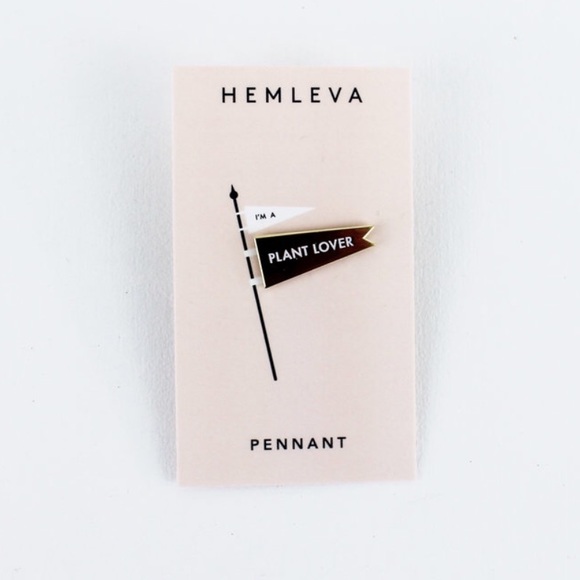 Accessories - Plant Lover Pennant Enamel Pin